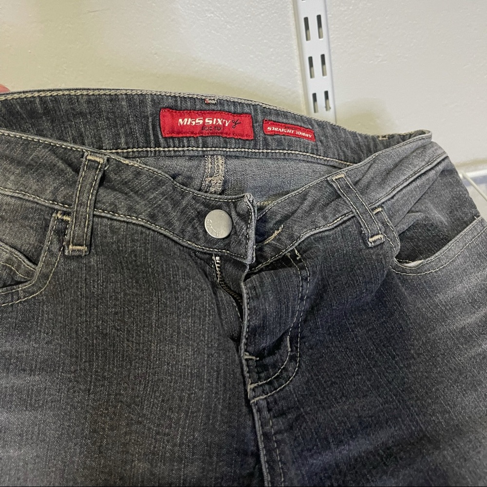 Miss sixty black/charcoal stone washed jeans